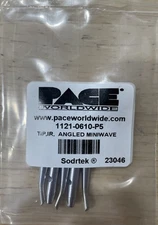 Pace 1121-0610-P5 Soldering Tip, Single Point, Angled Mini-Wave, 2.4mm Dia, 5/Pk