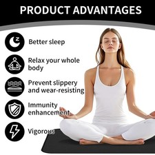Grounding Mat for Improving Sleep, Grounding Pad for Health, Grounding Bed Mat W