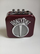 Honeytone N-10 Guitar Mini Amp Burgundy Retro Styling Vintage Tone 5 WATTS