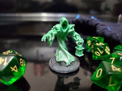 Painted Miniature Ghost Or Spectre Dungeons and Dragons, Pathfinder D&D TTRPGs