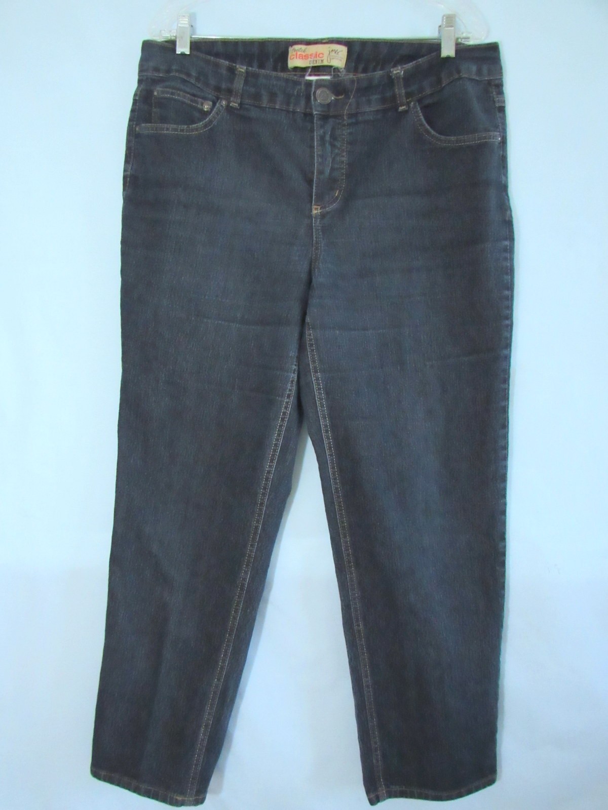 JMS JUST MY SIZE Size 16W SHORT Blue Denim Stretch Classic Straight Leg Jeans