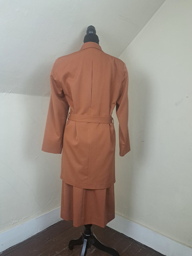 Christian Dior trennt 100 % Wolle Rock Anzug braun Jacke Größe 6 Rock Größe 10 - Bild 6 von 23