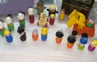 Vintage Fisher Price Little People  + Accessories Rare Lot of 19