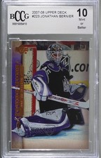 2007-08 Upper Deck Young Guns Jonathan Bernier #223 BCCG 10 Mint or Better i9x