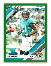 2019 Donruss Football #126 A.J. Bouye Press Proof Green Jacksonville Jaguars