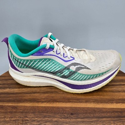 Saucony Endorphin Speed Shoes Womens 10 White Purple