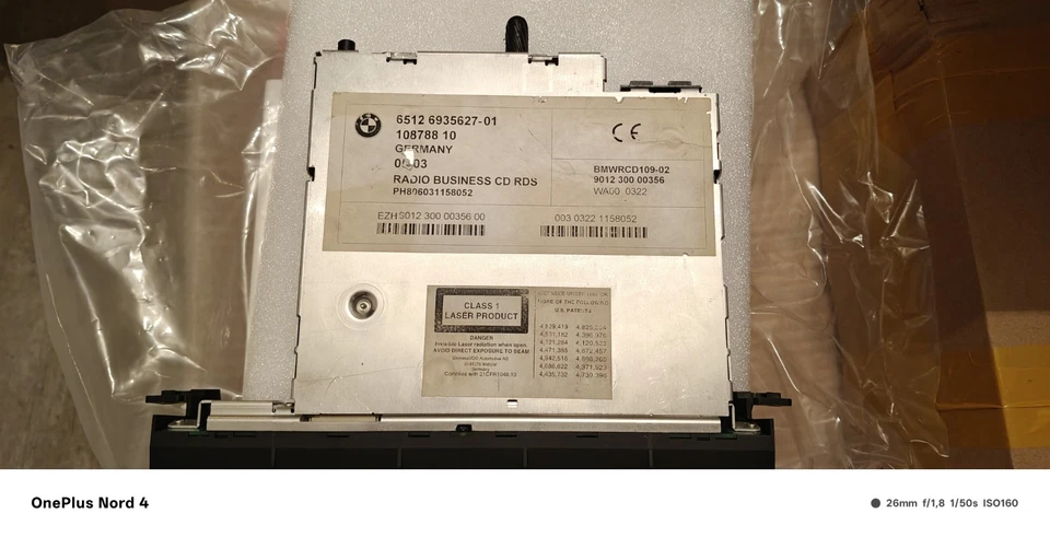 BMW Serie 3 E46 Radio CD PROFESSIONAL Becker CD Autoradio - Immagine 4 di 4