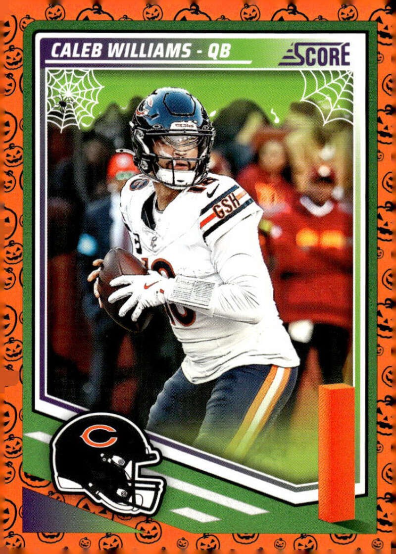 CALEB WILLIAMS 2025 Score A Treat Pumpkin #107 NFL Bears ID:141182