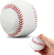 Baseball Soft Foam Blank Ball Bouncy Practice Training Tball 9 Inch PU Leather M