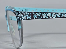 FYSH Eyeglasses Frames ONLY 3531 545 53-18-135 Urban Teal Blue Metal