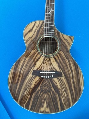 Ibanez EW20ZWE-NT Acoustic-Electric Cutaway Dreadnought Zebrawood 6-String
