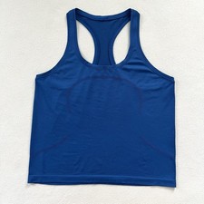 Lululemon Blazer Blue Tone Swiftly Tech Racerback Tank Top 2.0 Race Length 12