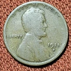 1911 D Lincoln Wheat Cent 1C Bronze Coin G/VG Semi-Key Date Nice Coin