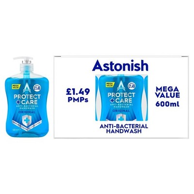 Astonish Protect + Care Antibakterielle Handwäsche Original 600ml (6er Pack)