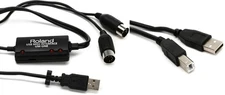 Roland UM-ONE mk2 USB MIDI Interface + Hosa USB-215AB Value Bundle