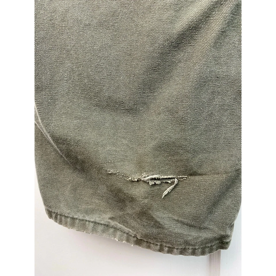 Pantalones de pierna recta de carpintero de lona verde oliva Dickies 44X30 para hombre Foto 3 de 4