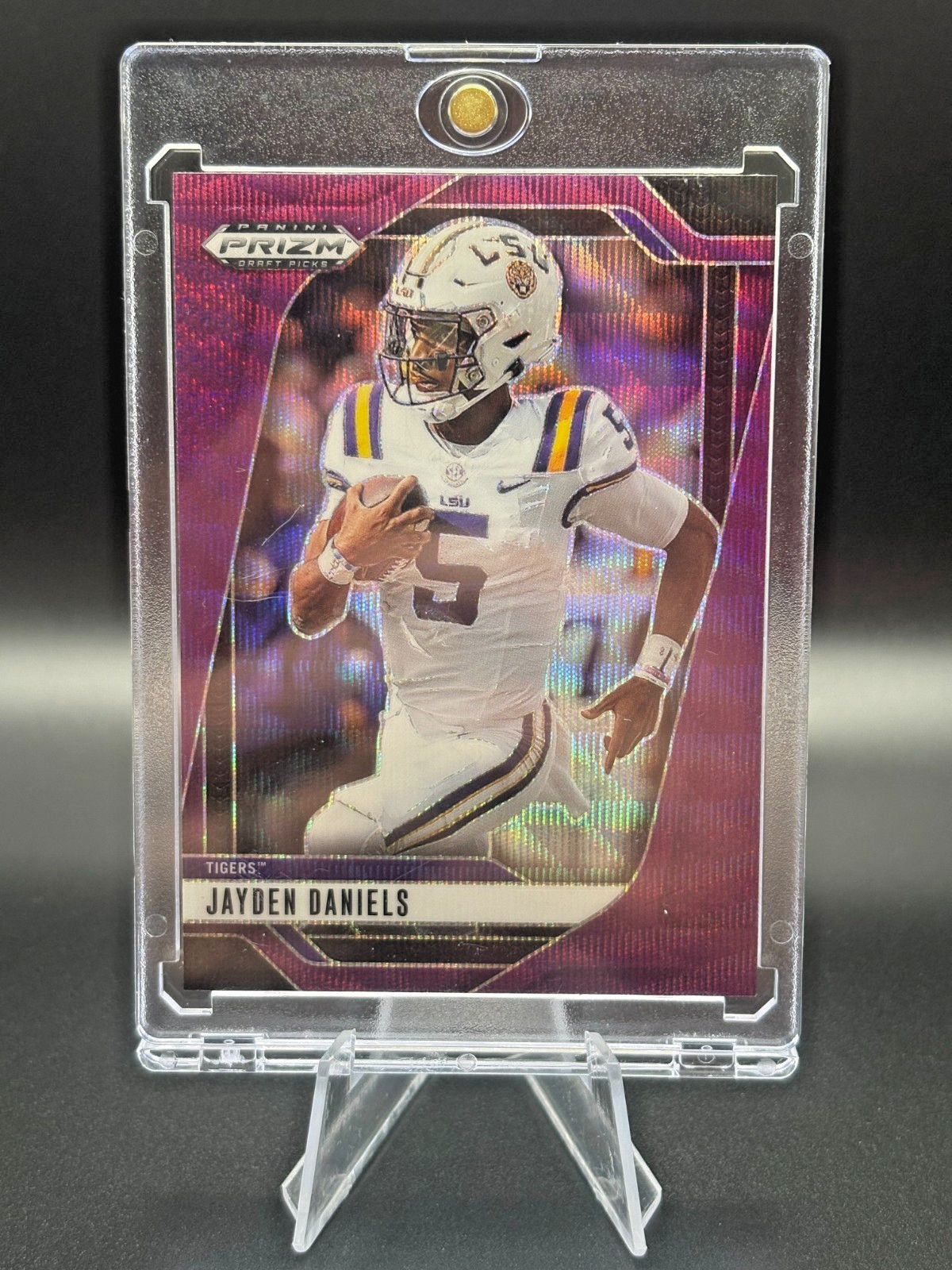 2025 Panini Prizm Draft Picks - Jayden Daniels #178 Purple Wave Prizm