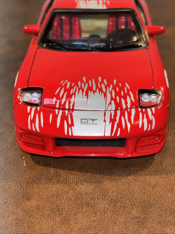 Racing Champions 1:18 1993 Mazda RX-7 Fast & The Furious Diecast Red Interior - Image 3 of 4