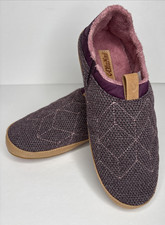 OluKai Lania Slippers Womens 7 Slip On Purple With Terry Lining