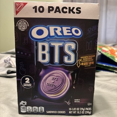 Oreo BTS 10 Packs Of 2 Cookies Brown Sugar Pancake New