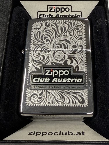 ZIPPO 2012 CLUB AUSTRIA VENETIAN LIGHTER UNFIRED IN BOX D344