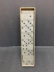 Vintage Halsam Double Six Dominoes Airplane Back Silver Domino Set No. 671 — photo 2