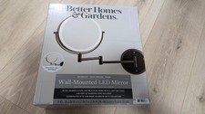 BETTER HOMES GARDENS Wall-Mounted LED Mirror 1x/10x Magnification