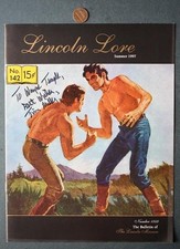 1997 Abraham Lincoln Lore Tim Miller Autographed Signed Magazine #142 Billiards+