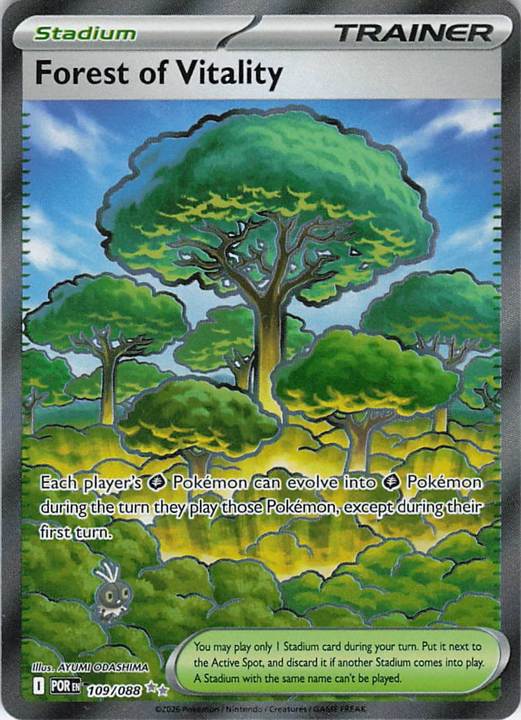 Forest of Vitality 109/088 Ultra Rare Perfect Order Pokemon Holo Near Mint