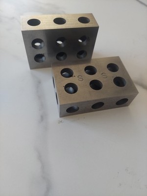 1 Pair Of 1-2-3 Universal Blocks Milling Drilling  Precision Machinist