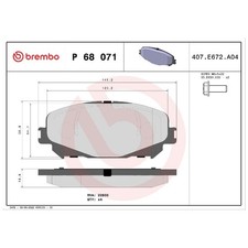 Brembo Bremsbelagsatz Bremsklötze vorne 7711946208 22459103