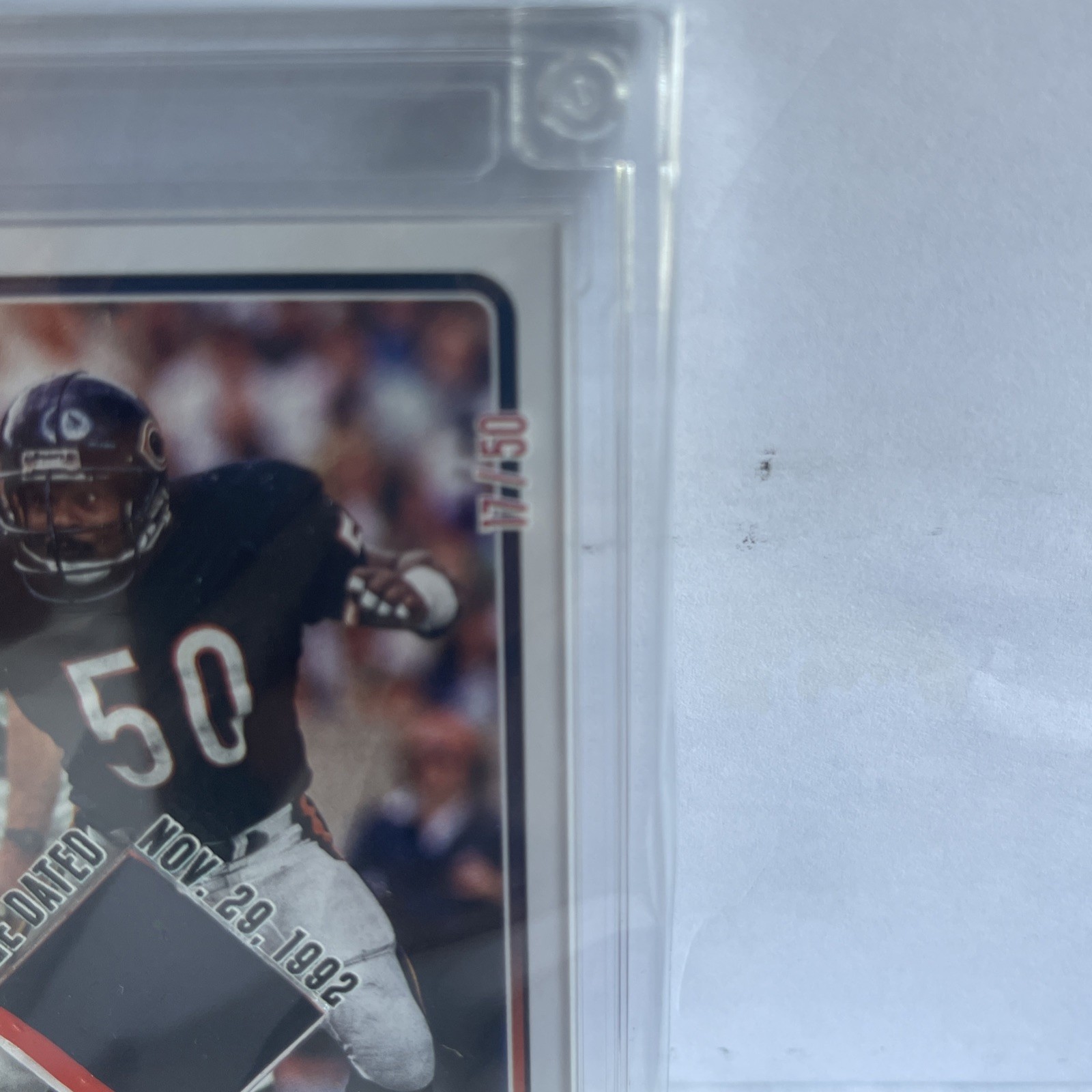 MIKE SINGLETARY 2022 Jersey Fusion GAME USED JERSEY PATCH Card 17/50 view 3