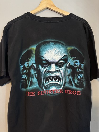 Vintage 2001 Ron Zombie The Sinister Urge Band TShirt Large - Picture 5 of 6
