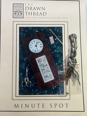 The Drawn Thread- Minute Spot Sampler, Heart Charm & Silks Set