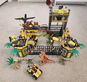 Lego Dino Sets Lot: Dino Defense HQ (5887) and Ambush Attack (5882) 99% Complete