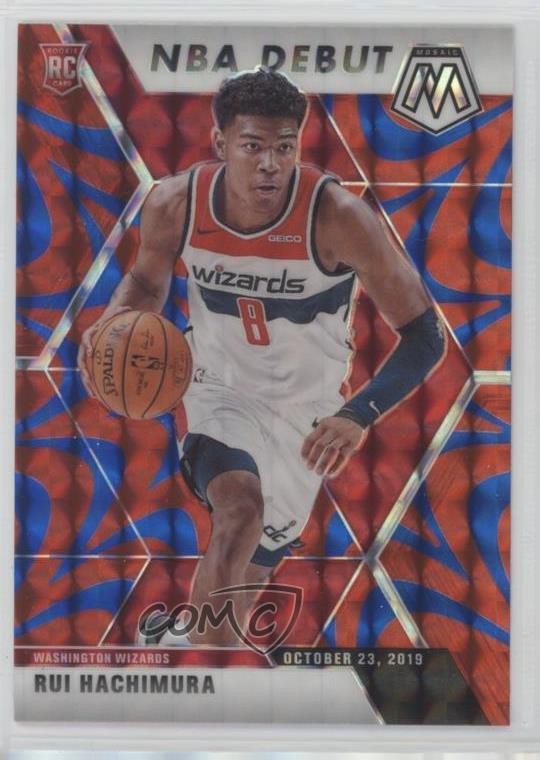 2019-20 Panini Mosaic NBA Debut Reactive Blue Prizm Rui Hachimura #275 0s5s