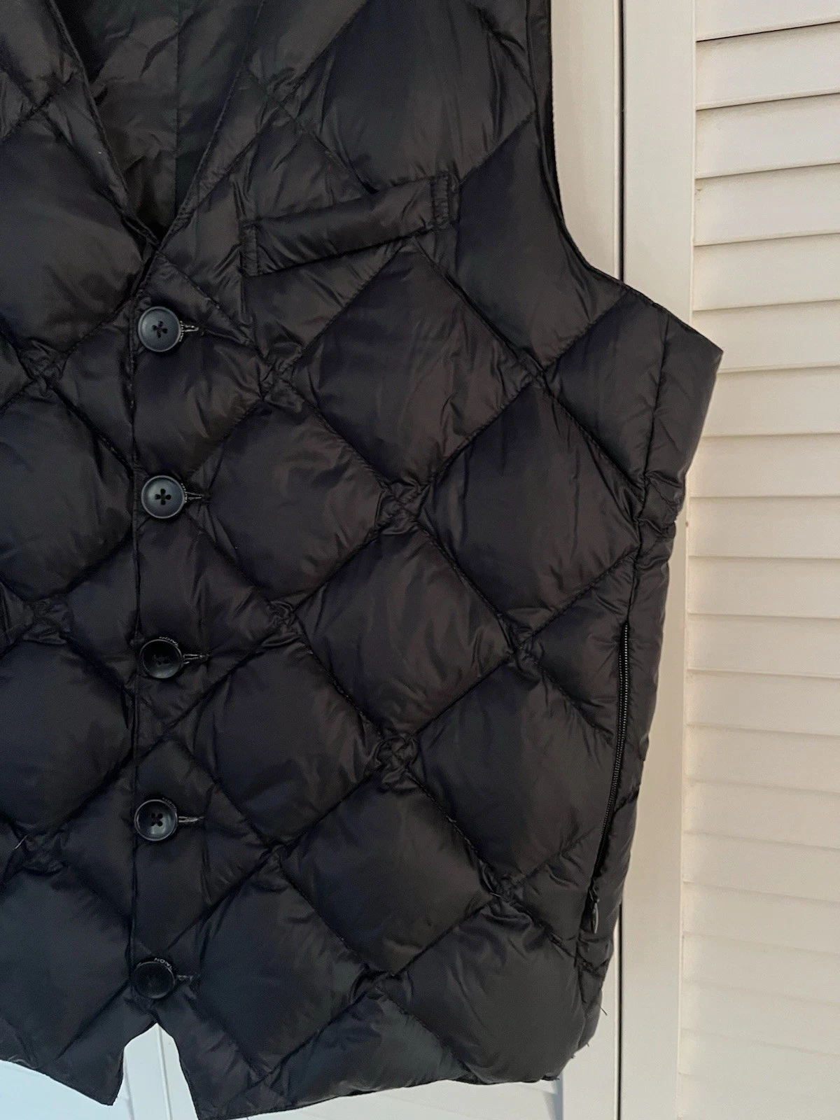 TAION City Line For Formal & Business Down Dress Vest Black Sz Asia L US Medium - product detail image 3
