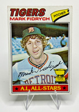 1977 Mark Fidrych Rookie RC Detroit Tigers All Star Topps Baseball Card #265. rookie card picture