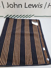 John Lewis x John Cooper Carr Stripe Reversible Bath Mat Multi 80x50cm RRP£20