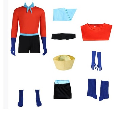 SPONGEBOB Barnacle Boy Cosplay Spirit Red Tops Halloween Party Fancy Dress Suits