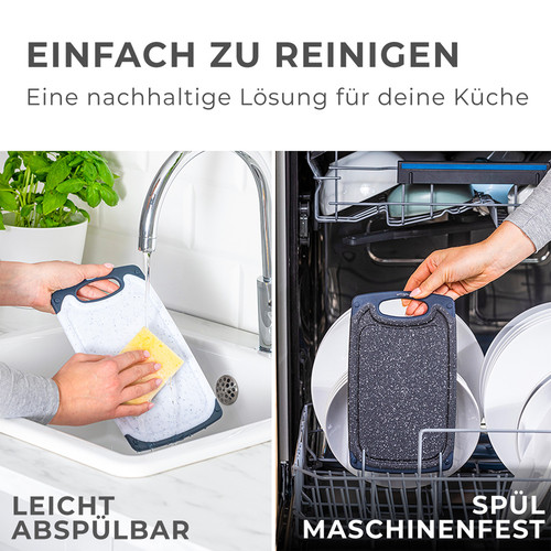 Exitoso Frühstücksbrettchen Set 6x Kunststoff Schneidebrett Küchenbrett BPA-frei - Bild 4 von 8