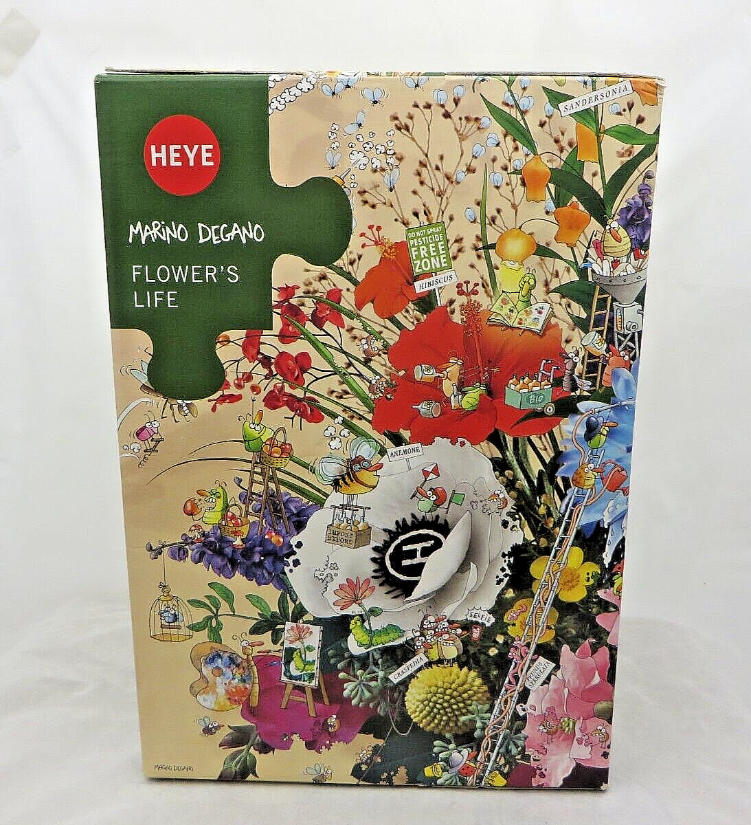Heye 29787 Flowers Life Degano Triangular Puzzle 1000-piece for