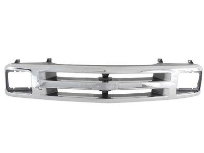 Front Grille For 94-97 Chevy S10 & Blazer (With Sealed Beam Headlights) - Gray 7 thumbnail image