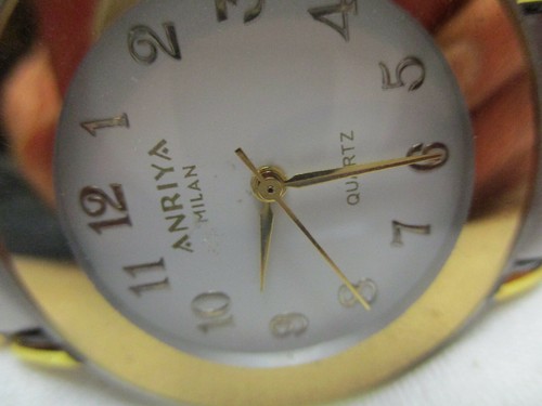 Anriya Milan Watch, Two-tone Metal Link Bracelet Band - Picture 6 of 12