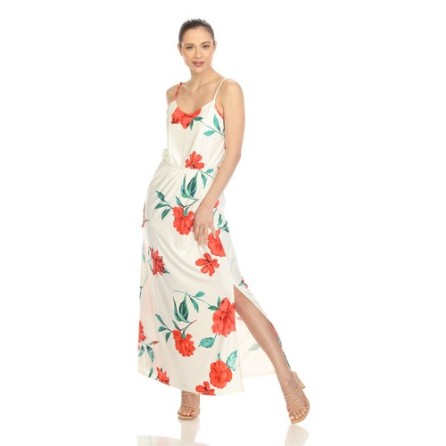 White Mark Women's Floral Strap Maxi Dress - Picture 15 of 54