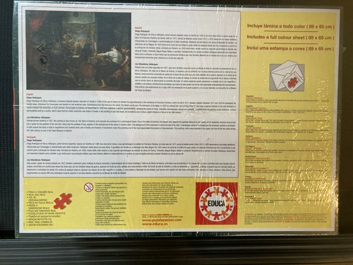 Educa 10000-teiliges Puzzle Las Hilanderas, von Diego Velázquez brandneu - Bild 2 von 3