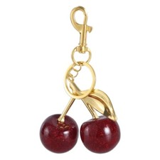 Fashionable Cherry Pendant Keyrings Ornament Dainty Keychain Charm for Bags Keys