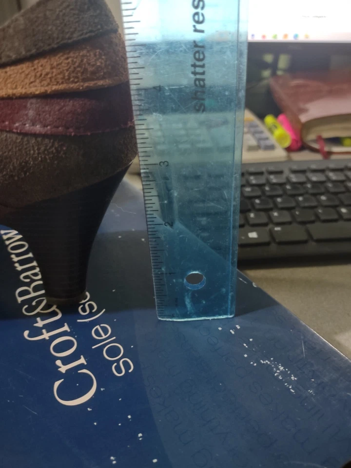 Croft and Barrow Marrón Multicolor 2.5" Tacones Talla 6.5 (Envío Gratis con 6) Foto 3 de 4