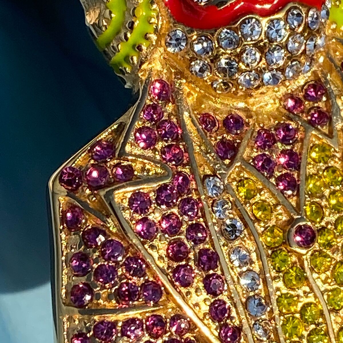 18K Gold Plated on Stainless Steel Iced Joker Face Hip Hop 18K Gold Plated on Stainless Steel Iced Joker Face Hip Hop
