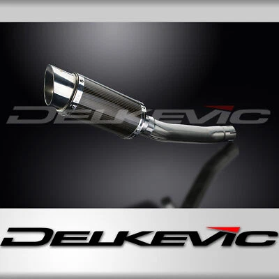 SUZUKI GS500 GS500E GS500F 89-09 Echappement Pot 200mm Rond Carbone PISTE - Photo 1/4